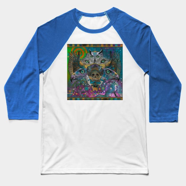 Blue Totem Baseball T-Shirt by Raybomusic01